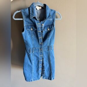 Derek Heart Blue Denim Dress